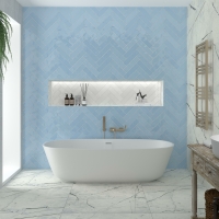 LAVABO MANHATTAN WHITE 45X30X12