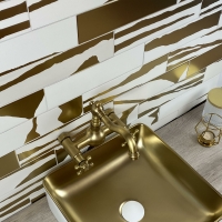 FLAT SAVANNAH WHITE & GOLD 7.5X30