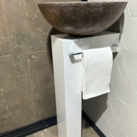 PEDESTAL WHITE 75X33X15