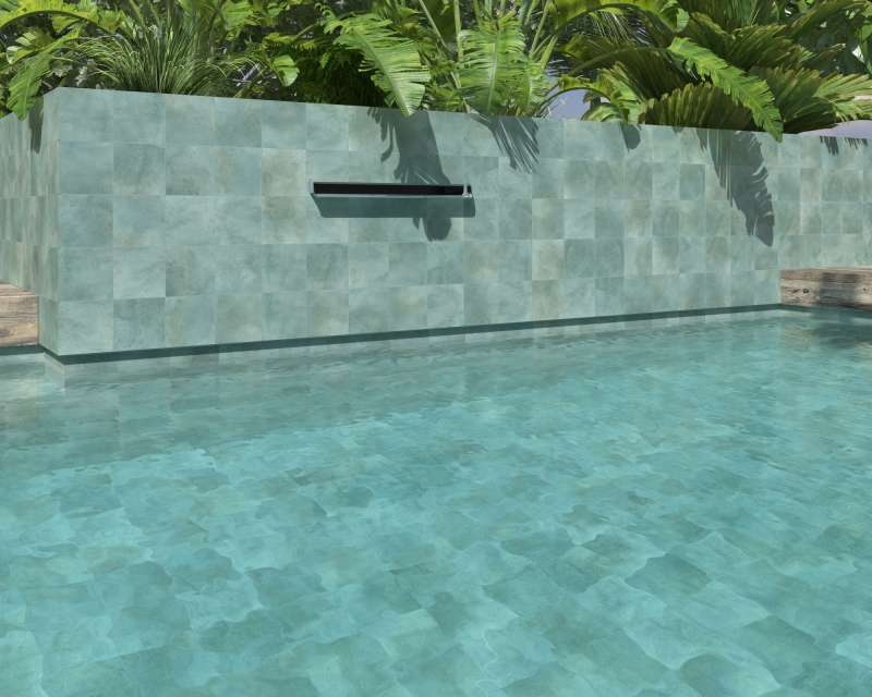 GREENLAND TEAL BULLNOSE 14,7X14,7