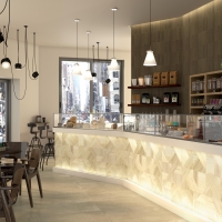 STRIPES MIX OAK 25X25