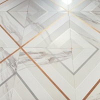 RODAPIE CALACATTA SUPERWHITE SATIN 9,5X60