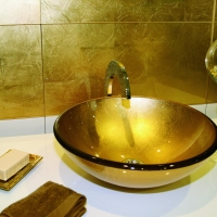 LAVABO PAN DE ORO 42X42X14,5